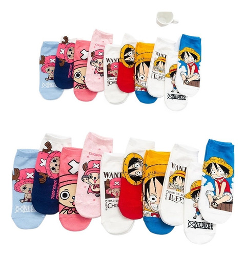 10 Pares Calcetines Transpirables Tobillo Luffy Ch [u]