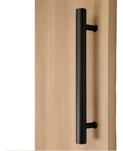 Barral Manijon Negro Mate Acero Inoxidable 38x300mm Puerta