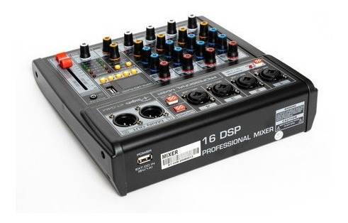 Imagen 5 de 12 de Consola Mixer Parquer 4 Canales Efectos Usb Phantom
