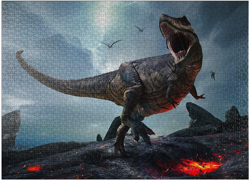 Tyrannosaurus Rex In A Hard Prehistoric World - Rompecabezas