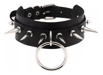 Comprar Gargantilha Choker Spike Coleira Guia Com Corrente Punk