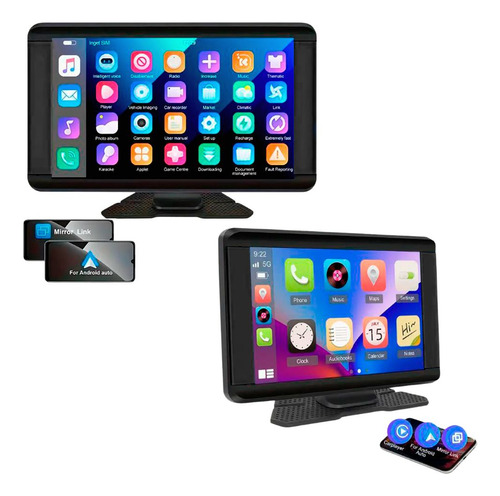 Central Multimídia 7 Pol Portátil Android Bluetooth Ka