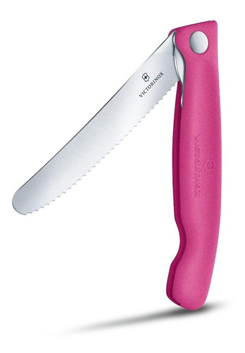 Victorinox Cuchillo Para Verdura Plegable Swiss Classic Color Rosa