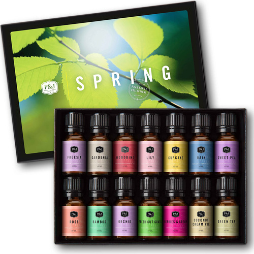 P&j Spring - Juego De 14 Aceites Aromaticos Premium Para Hac