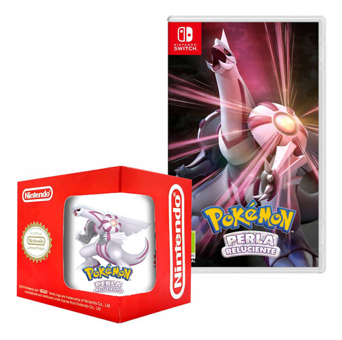 Pokemon Shining Pearl Nintendo Switch + Taza 3