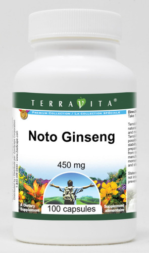 Noto Ginseng 450 Mg 100 Cápsulas Pack De 3 Terravita