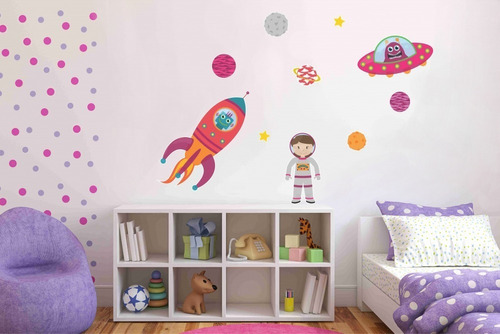 Vinilo Infantil  La Astronauta  20% Off | Vinilo Design 