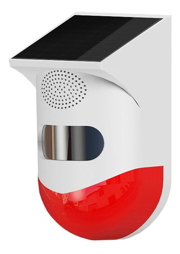 Control inalámbrico de detector de infrarrojos con sirena de alarma solar