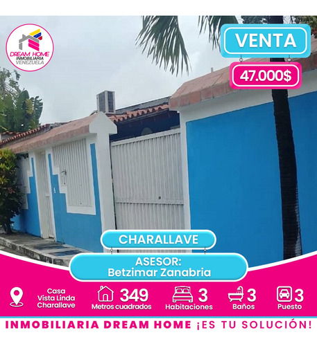 Casa En Venta  Vista Linda, Conjunto Maria Magdalena Iii - Charallave