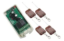 Comprar Kit Receptor Inalámbrico De 2 Canales 315mhz Con 4 Controles