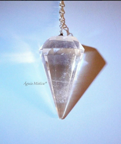 Imagem 1 de 3 de Pêndulo Em Cristal Quartzo Transparente Radiestesia