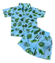 Comprar Conjunto Mauricinho Infantil Floral Menino Moda Verão Social