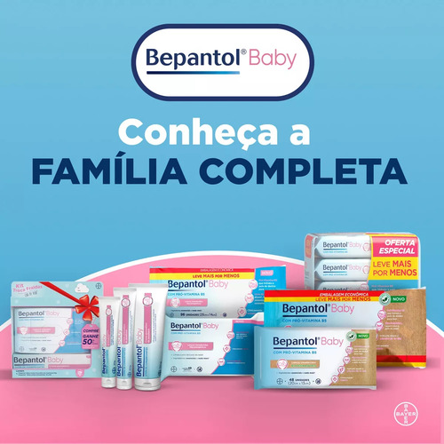 Kit 2 Lenços Umedecidos Bepantol Baby Hipoalergênico 96 Unid