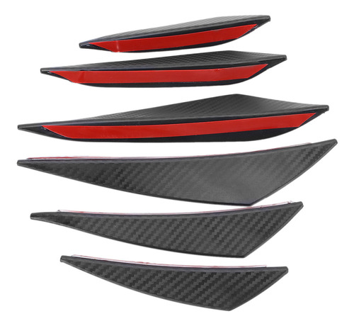 Pegatinas Tipo Canard For Parachoques Delanteros, 6 Unidade