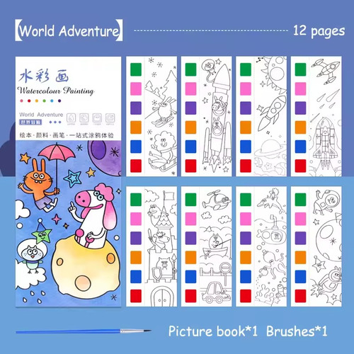 Libro Mágico Para Colorear De Acuarela Para Niños, 12
