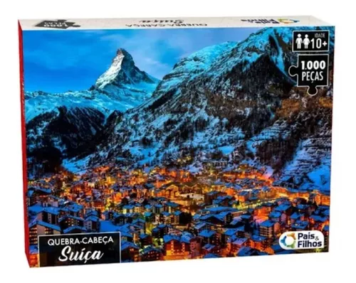 Quebra Cabeça Portugal Grande 1000 pçs 54x74 cm Puzzle Jogo