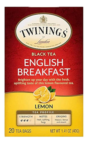 Twinings Tea - Te Ingles Desayuno Limon - Caja De 6-20 Unida