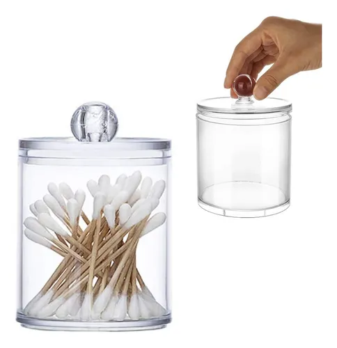Organizador Cotonitos Pétalos De Algodón Acrílico Premium