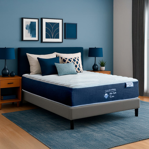 Colchón Queen Size Class Spring Air Tecnología Comfort Flex | Reduce Transferencia Movimiento Y Adapta A Tu Cuerpo | Confort Medio | Altura 30