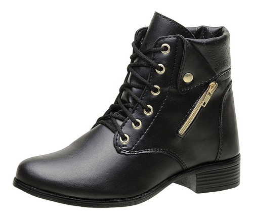 Kit 2 Pares Bota Feminina Montaria Cano Longo Coturno Curto