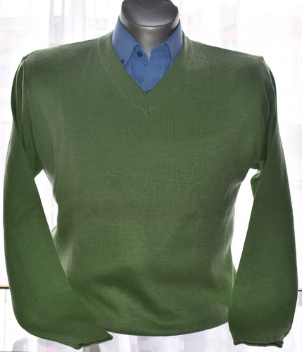 Sweater Buzo Saco Cuello V Hombre