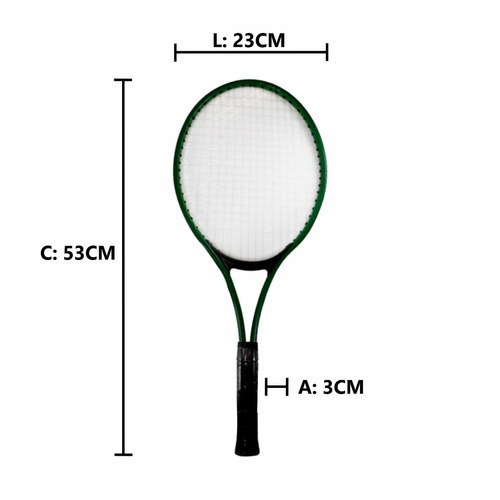 Kit C/2 Raquetes De Tenis C/ Bolinha Esporte Atividades 