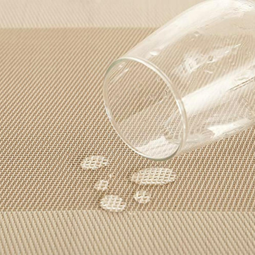 Deconovo Mantel Individual De Vinilo Lavable Para Mesa De