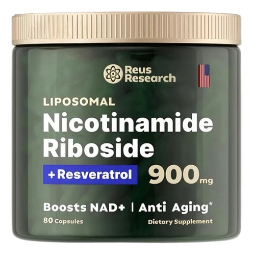 Nicotinamide Riboside Liposomal 900mg + Resveratrol Energía Sin Sabor