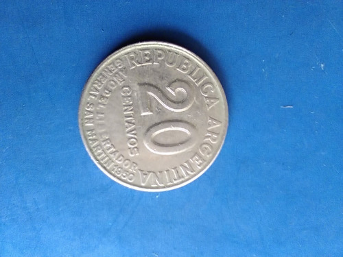 Moneda Antigua Año Libertador S.martín 1950 20 Cents  Argent