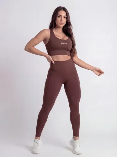 Conjunto Feminino Fitness Calça Leg Com Top Alta Sustentação