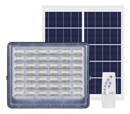 Foco Reflector Con Panel Solar 300w+control Cable 5 Metros