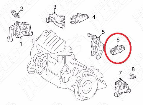 Coxim Motor Esquerdo Mercedes Gla 1.6 Turbo Enduro 2014-2017