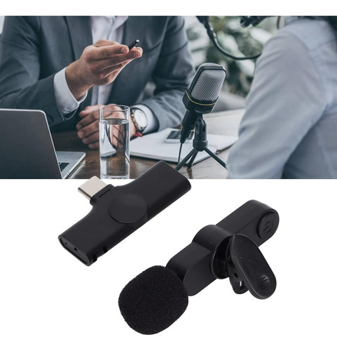 Micrófono Inalámbrico De Solapa Celular Para Android Usb-c