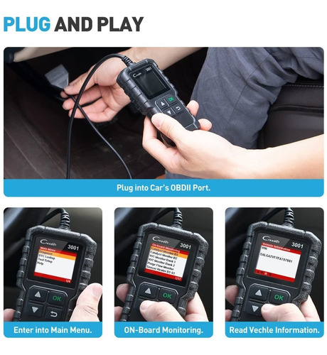 Imagen 7 de 10 de Scanner Launch Creader 3001 Obd2 Automotriz Escaner