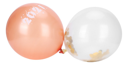 Set De Globos Con Lentejuelas Y Confeti, Látex, Fiesta De Añ
