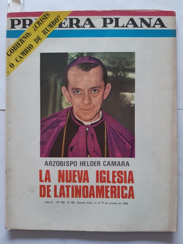 Hélder Cámara Devoto Curas 3er Mundo Primera Plana 198 1966