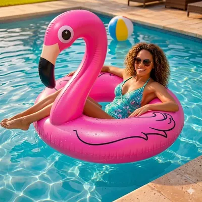 Boia Flamingo Piscina Praia Verão Infantil E Adulto 90 Cm