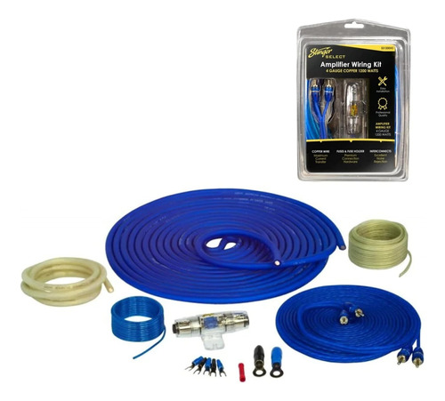 Kit De Cableado De Amplificador De Cobre Calibre 4 Stinger,