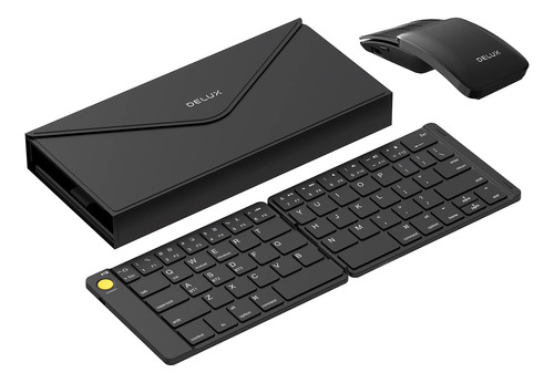 Delux Combo De Teclado Inalambrico Y Mouse Con Funda Protect