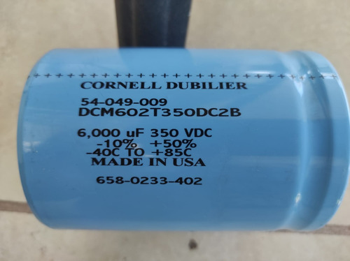 Capacitor Electrolítico 6000 Uf 350 Vdc Cornell Dubilier