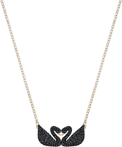 Swarovski Iconic Swan Doble Collar negro  