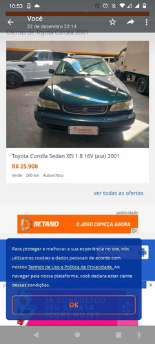 Toyota Corolla 1.8 16v Xei Aut. 4p