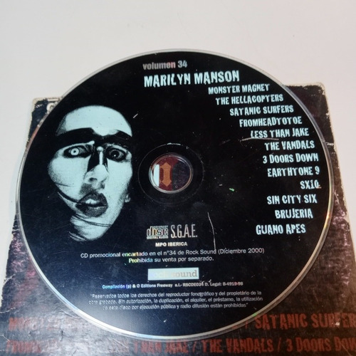 Marilyn Manson Monster Magnet The Hellacopters Sin City Six (Usado)