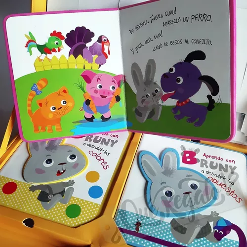 Libros De Goma Eva Aprendo Con Bruny · Bebés +1 Año · Regalo