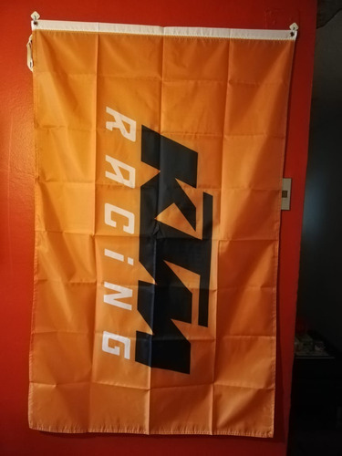 Bandera Ktm Racing - Naranja - Nuevas! -  (1,50 Mt X 90cm)