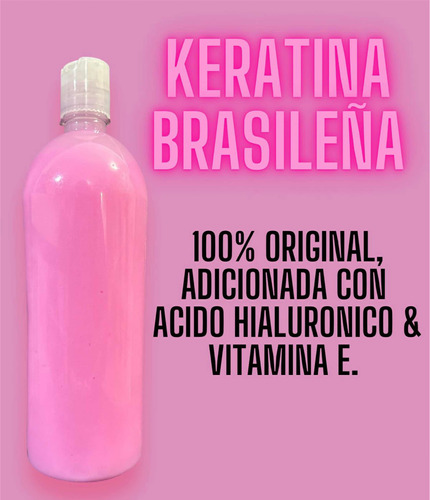 Keratina Brasileña Con Acido Hialuronico Y Vitamina E