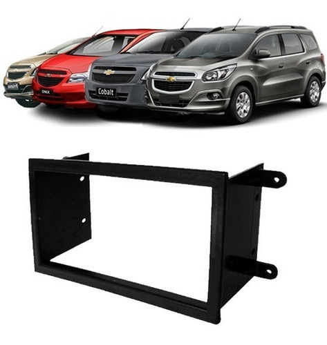 Moldura 2din Chevrolet Cobalt Spin Onix Para Dvd Automotivo