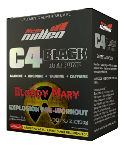 C4 Black Beta Pump - Pré Treino - New Millen