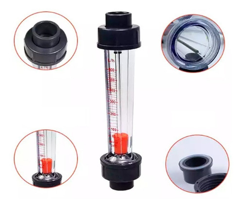 Rotâmetro Fluxometro Medidor Vazão Fluxo Água 60 A 600 L/h