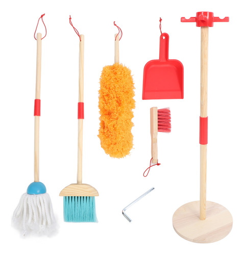 Kit De Limpieza Para Niños, Juego De Escoba, Trapeador, Plum
